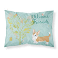 'Caroline'S Treasures Welcome Friends Welsh Cardigan Corgi Tricolor Pillowcase, Standard'