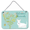 CarolineS Treasures Welcome Friends White Scottish Terrier Metal Print, 8Hx12W