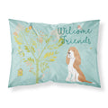 'Caroline'S Treasures Welcome Friends Gold Springer Spaniel Pillowcase, Standard, Multicolor'