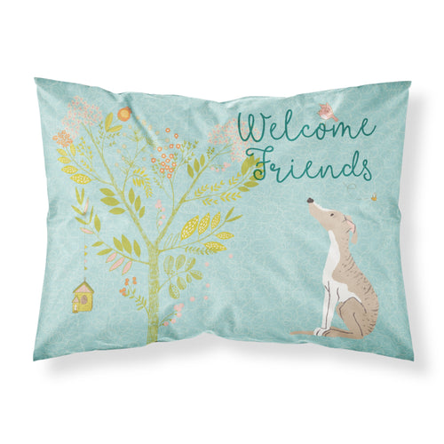 'Caroline'S Treasures Welcome Friends Whippet Pillowcase, Standard,'