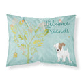 'Caroline'S Treasures Welcome Friends Terrier Jack Russell Puppy Pillowcase, Standard'