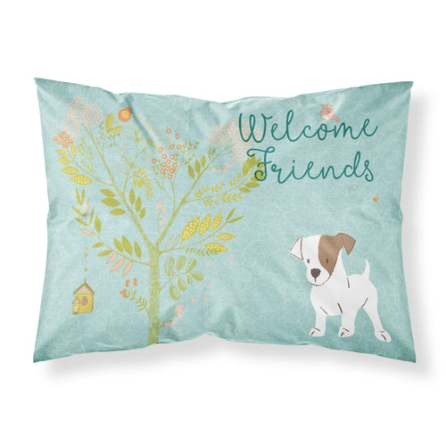 'Caroline'S Treasures Welcome Friends Terrier Jack Russell Puppy Pillowcase, Standard'
