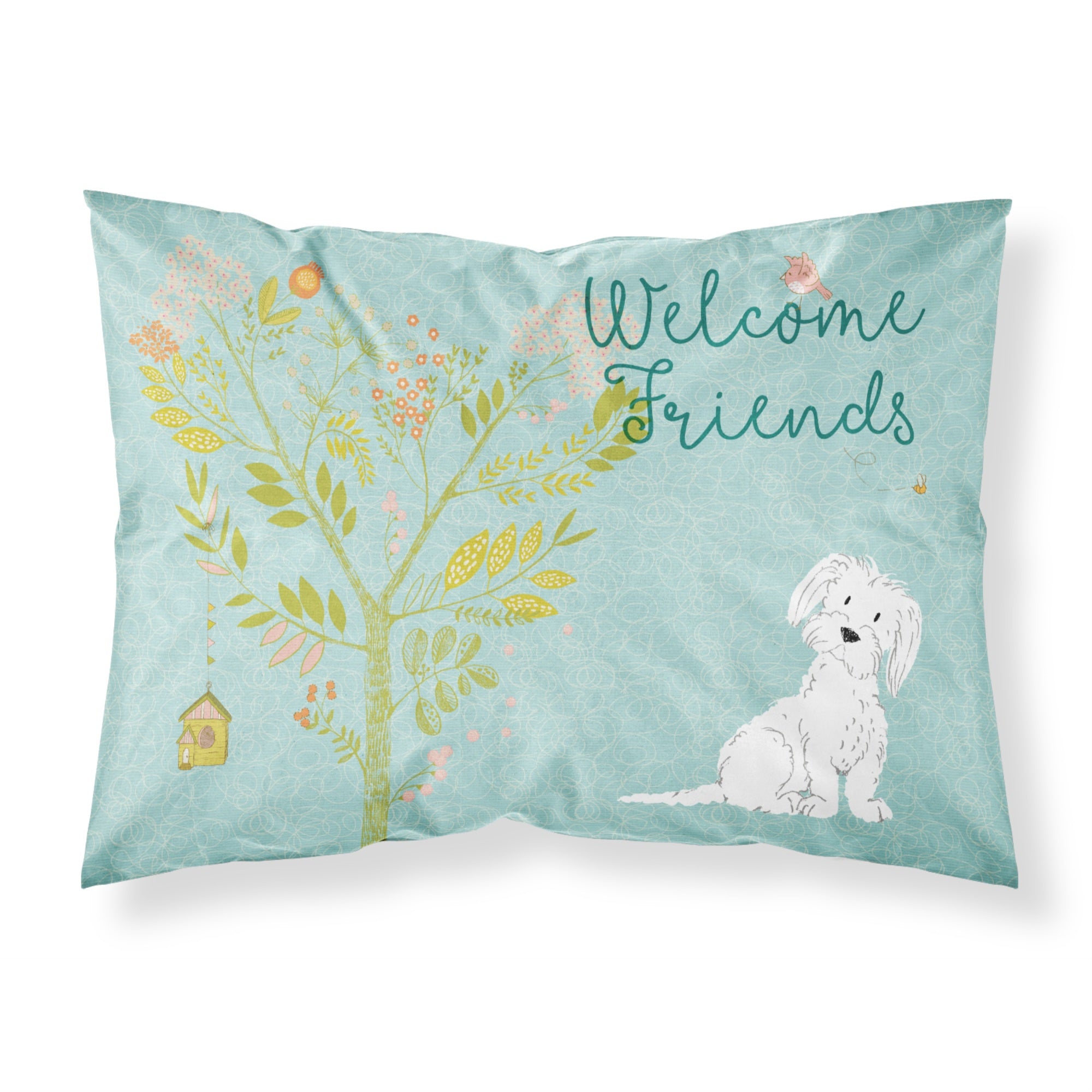 'Caroline'S Treasures Welcome Friends Maltese Pillowcase, Standard,'