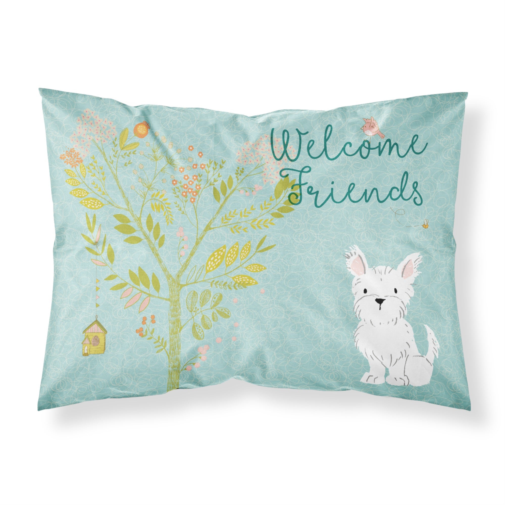 'Caroline'S Treasures Welcome Friends Westie Pillowcase, Standard'