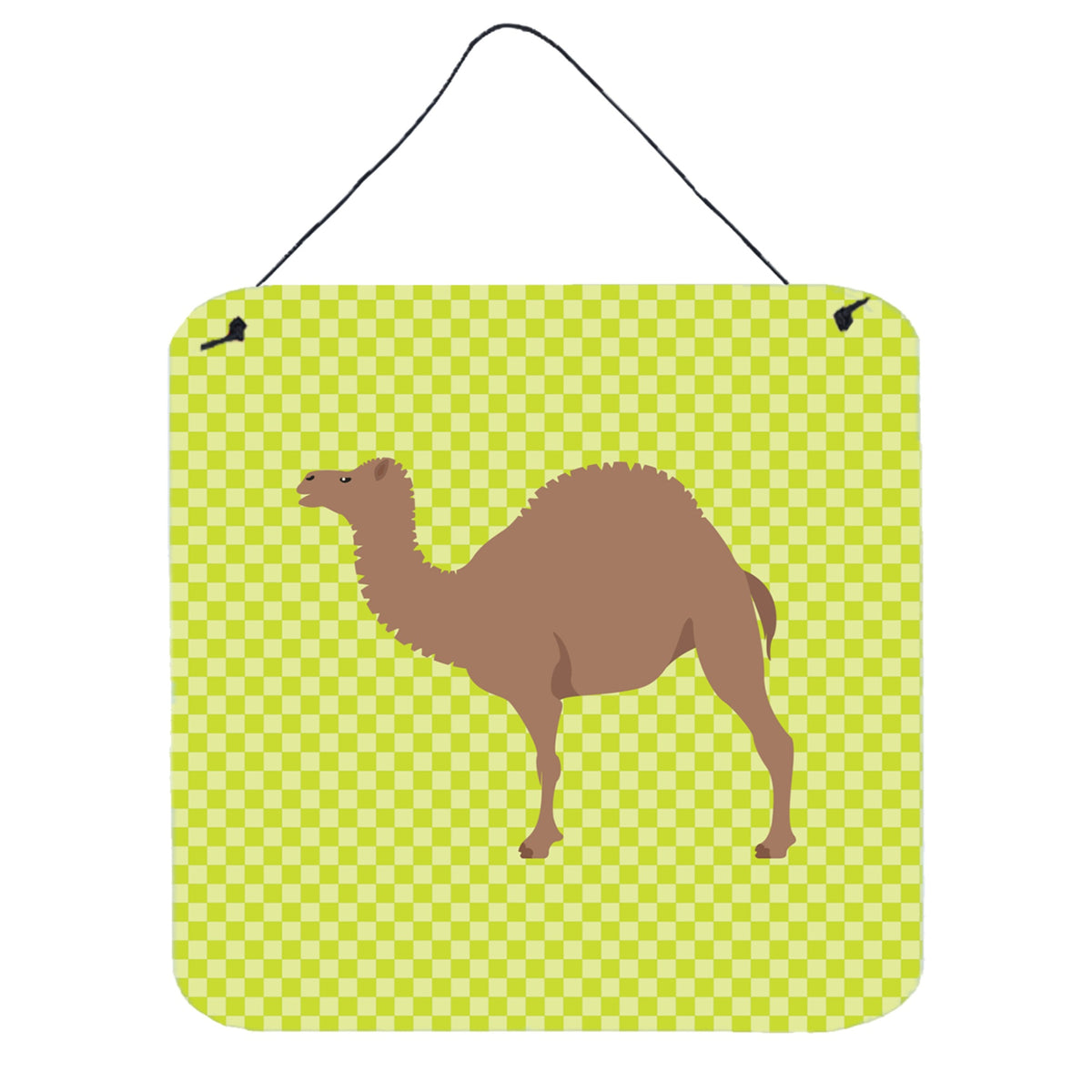 CarolineS Treasures Green F1 Hybrid Camel Metal Print, 6 Inch  Inch  H X 6 Inch  Inch  W