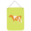 CarolineS Treasures Guernsey Cow Green Metal Print, 16Hx12W, Multicolor