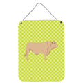 CarolineS Treasures Charolais Cow Green Metal Print, 16Hx12W, Multicolor