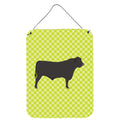 CarolineS Treasures Black Angus Cow Green Metal Print, 16Hx12W, Multicolor