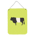 CarolineS Treasures Belted Galloway Cow Green Metal Print, 16Hx12W, Multicolor