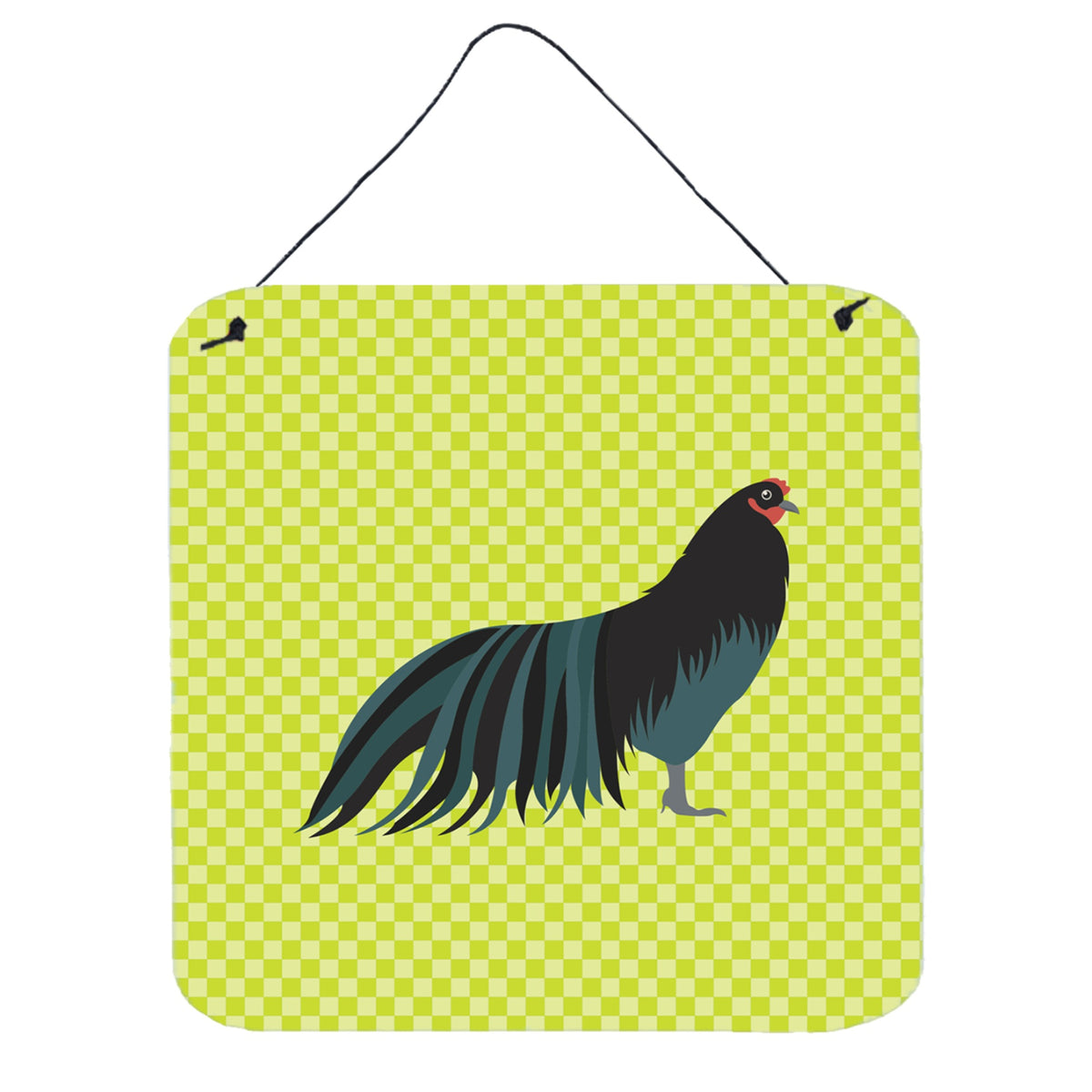 CarolineS Treasures Green Sumatra Chicken Metal Print, 6Hx6W