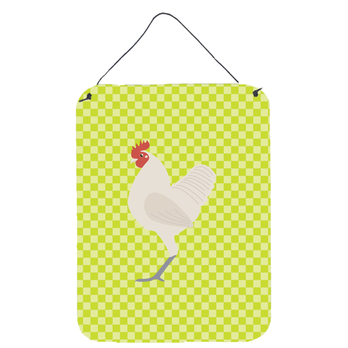 CarolineS Treasures German Langshan Chicken Green Metal Print, 16Hx12W, Multicolor