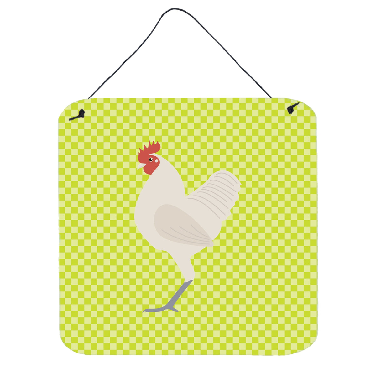 CarolineS Treasures Green German Langshan Chicken Metal Print, 6Hx6W