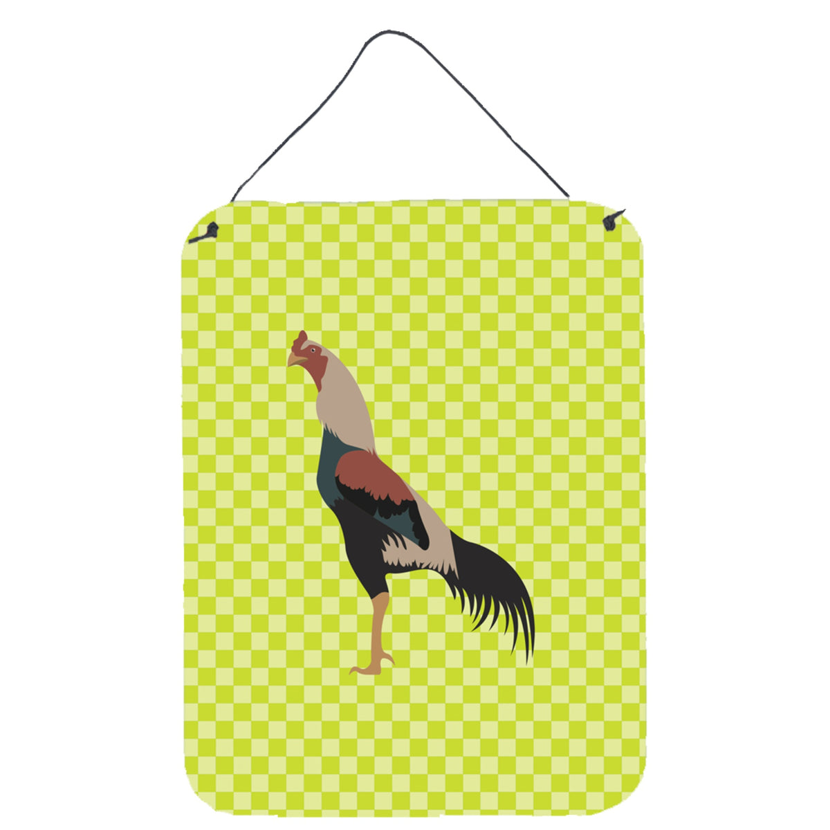 CarolineS Treasures Kulang Chicken Green Metal Print, 16Hx12W, Multicolor