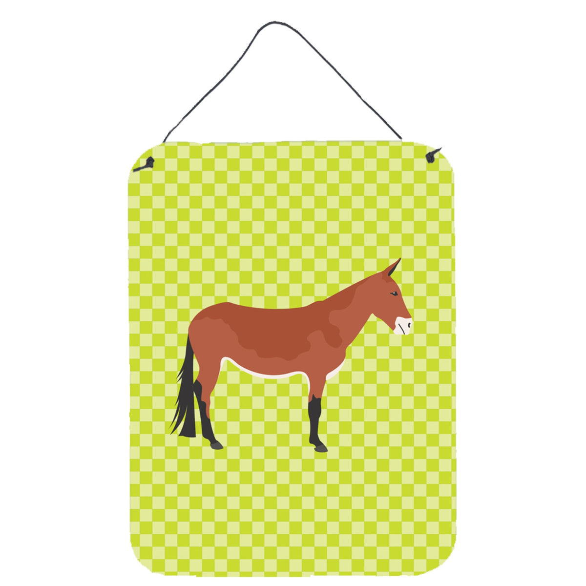 CarolineS Treasures Mule Green Metal Print, 16Hx12W, Multicolor