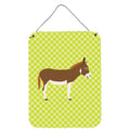 CarolineS Treasures Miniature Mediterranian Donkey Green Metal Print, 16Hx12W, Multicolor
