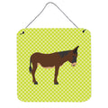 CarolineS Treasures Green Zamoranoleones Donkey Metal Print, 6Hx6W