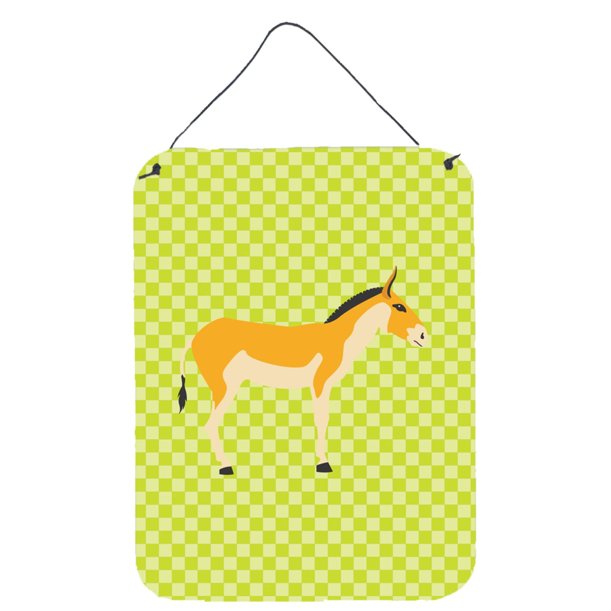 CarolineS Treasures Turkmenian Kulan Donkey Green Metal Print, 16Hx12W, Multicolor