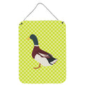CarolineS Treasures Rouen Duck Green Metal Print, 16Hx12W, Multicolor
