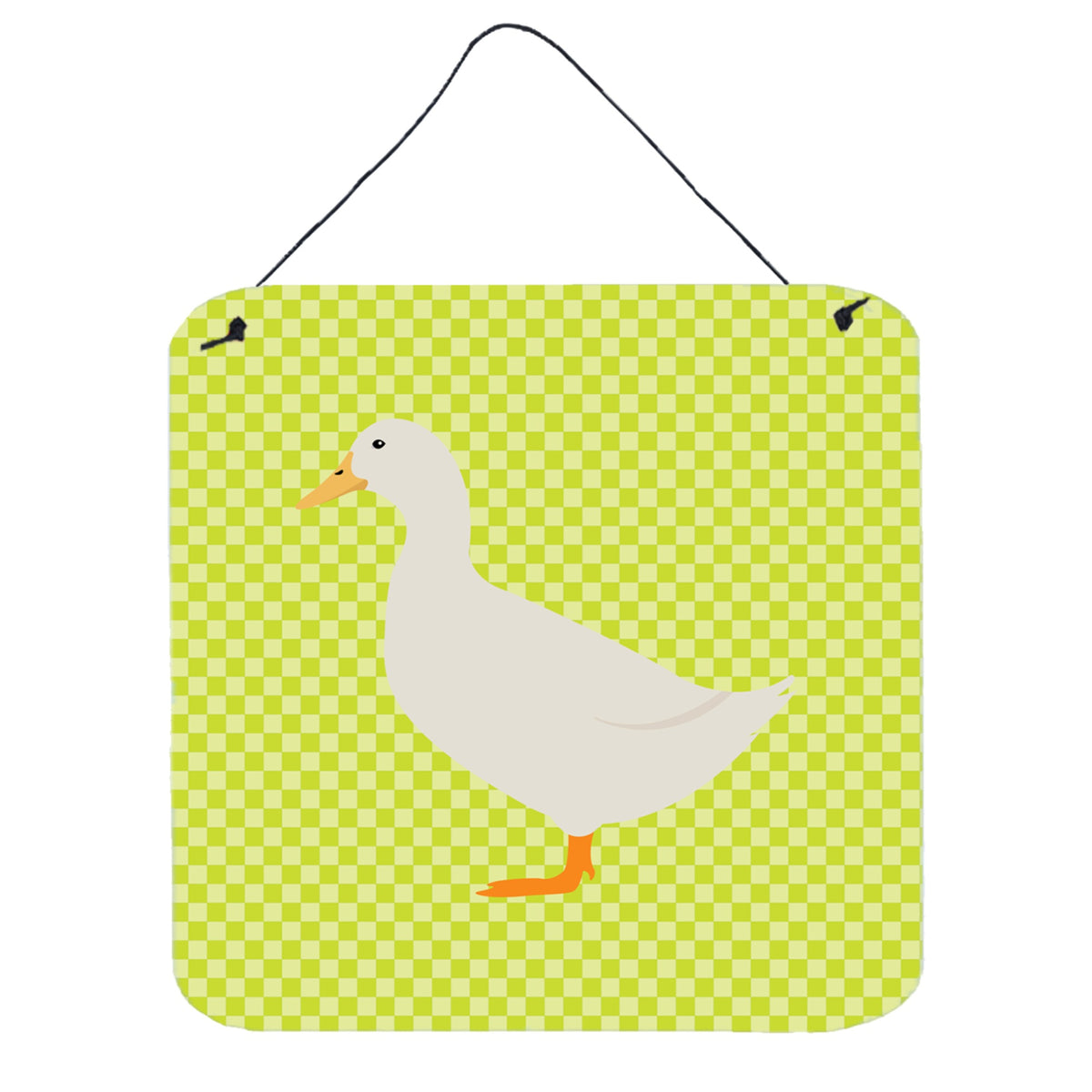 CarolineS Treasures Green American Pekin Duck Metal Print, 6 Inch  Inch  H X 6 Inch  Inch  W