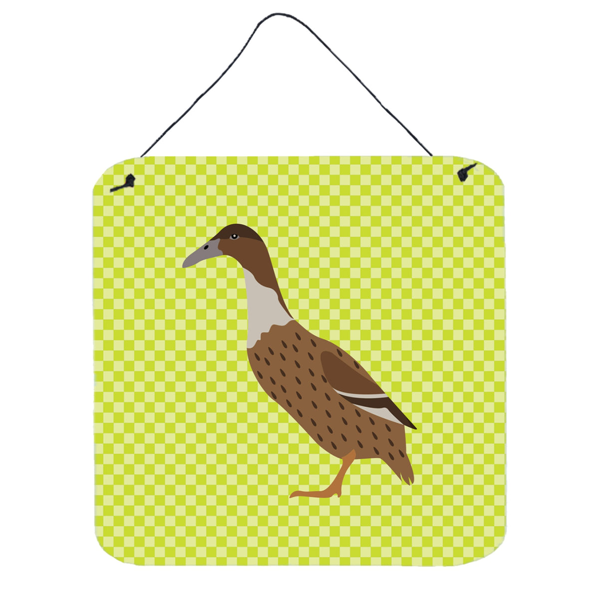CarolineS Treasures Green Dutch Hook Bill Duck Metal Print, 6 Inch  Inch  H X 6 Inch  Inch  W