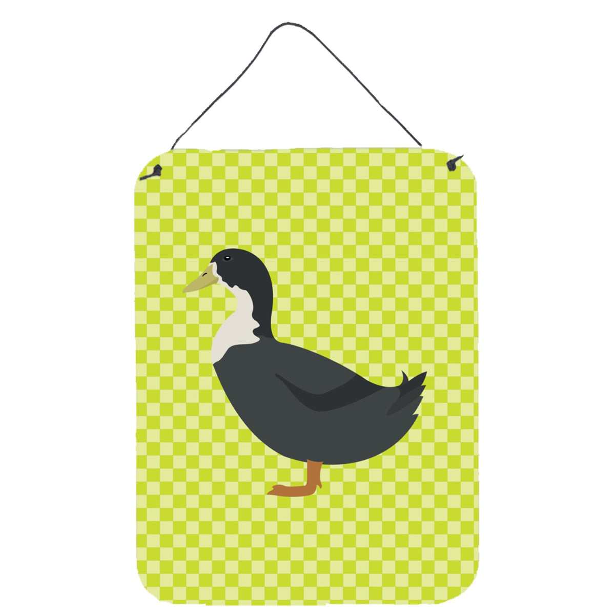 CarolineS Treasures Blue Swedish Duck Green Metal Print, 16Hx12W, Multicolor