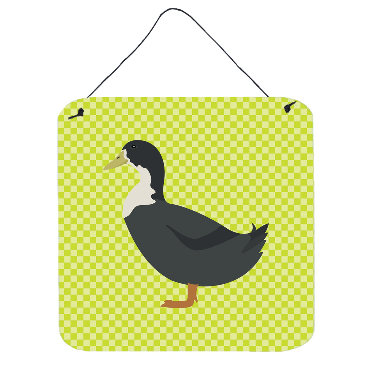 CarolineS Treasures Green Blue Swedish Duck Metal Print, 6 Inch  Inch  H X 6 Inch  Inch  W