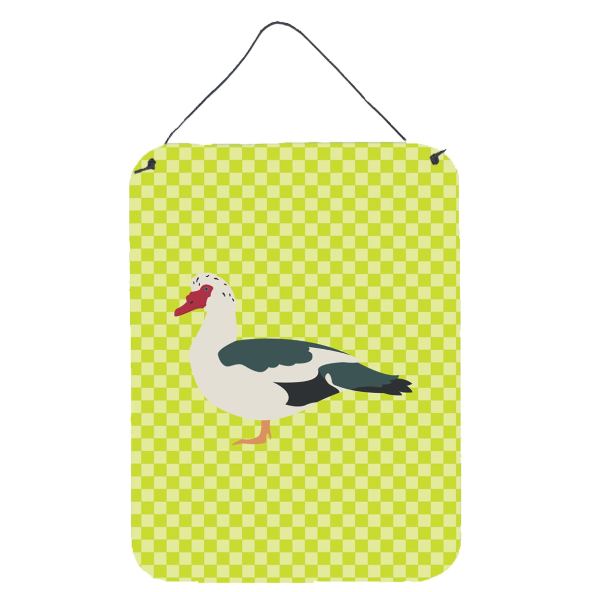 CarolineS Treasures Muscovy Duck Green Metal Print, 16Hx12W, Multicolor