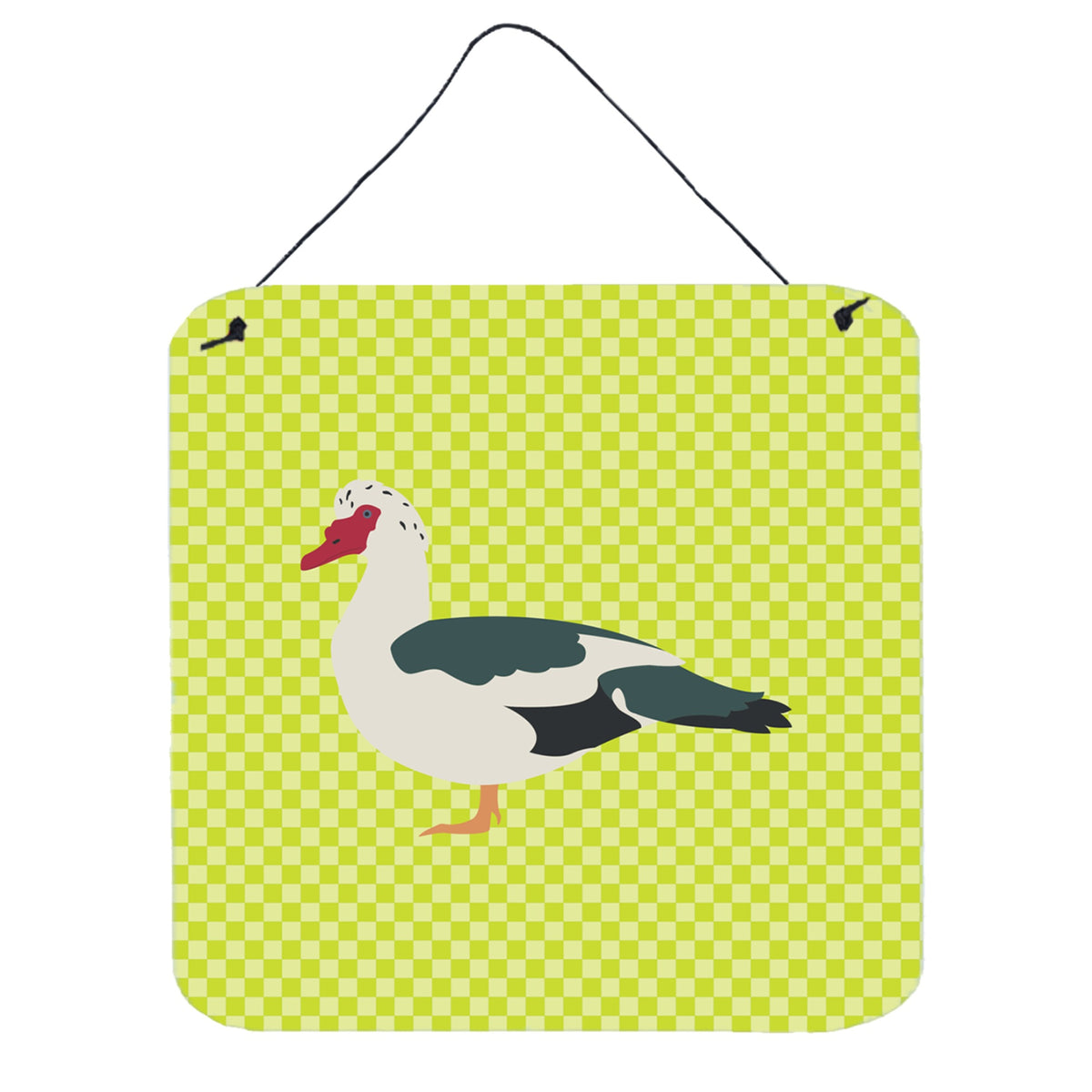 CarolineS Treasures Green Muscovy Duck Metal Print, 6 Inch  Inch  H X 6 Inch  Inch  W