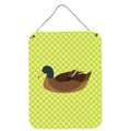 CarolineS Treasures Khaki Campbell Duck Green Metal Print, 16Hx12W, Multicolor