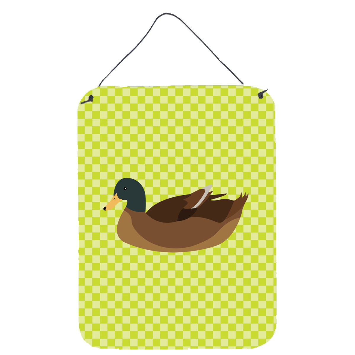 CarolineS Treasures Khaki Campbell Duck Green Metal Print, 16Hx12W, Multicolor