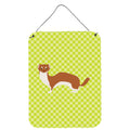CarolineS Treasures Weasel Green Metal Print, 16Hx12W, Multicolor