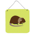 CarolineS Treasures Green Coypu Nutria River Rat Metal Print, 6Hx6W