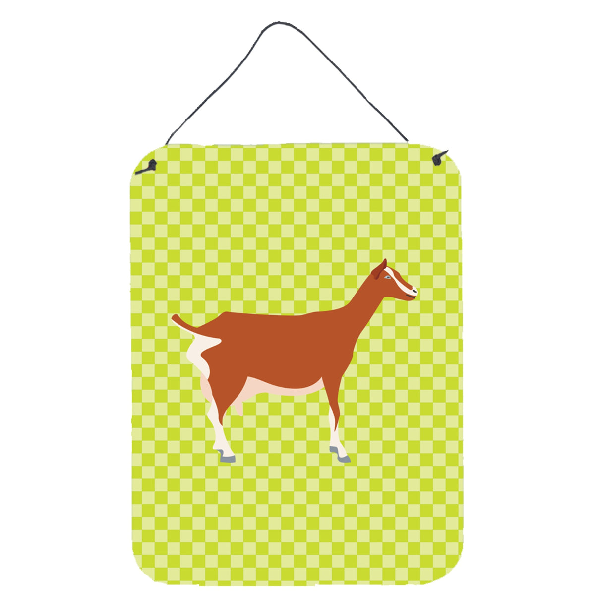 CarolineS Treasures Toggenburger Goat Green Metal Print, 16Hx12W, Multicolor
