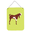 CarolineS Treasures Jamnapari Goat Green Metal Print, 16Hx12W, Multicolor