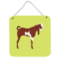 CarolineS Treasures Green Jamnapari Goat Metal Print, 6Hx6W