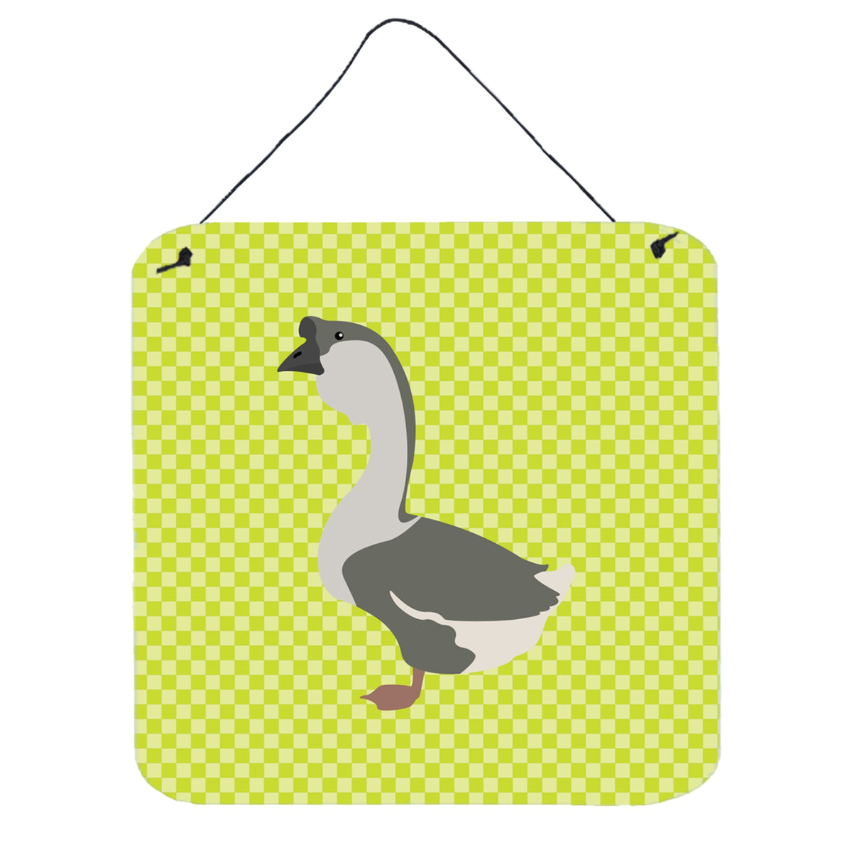 CarolineS Treasures Green African Goose Metal Print, 6Hx6W
