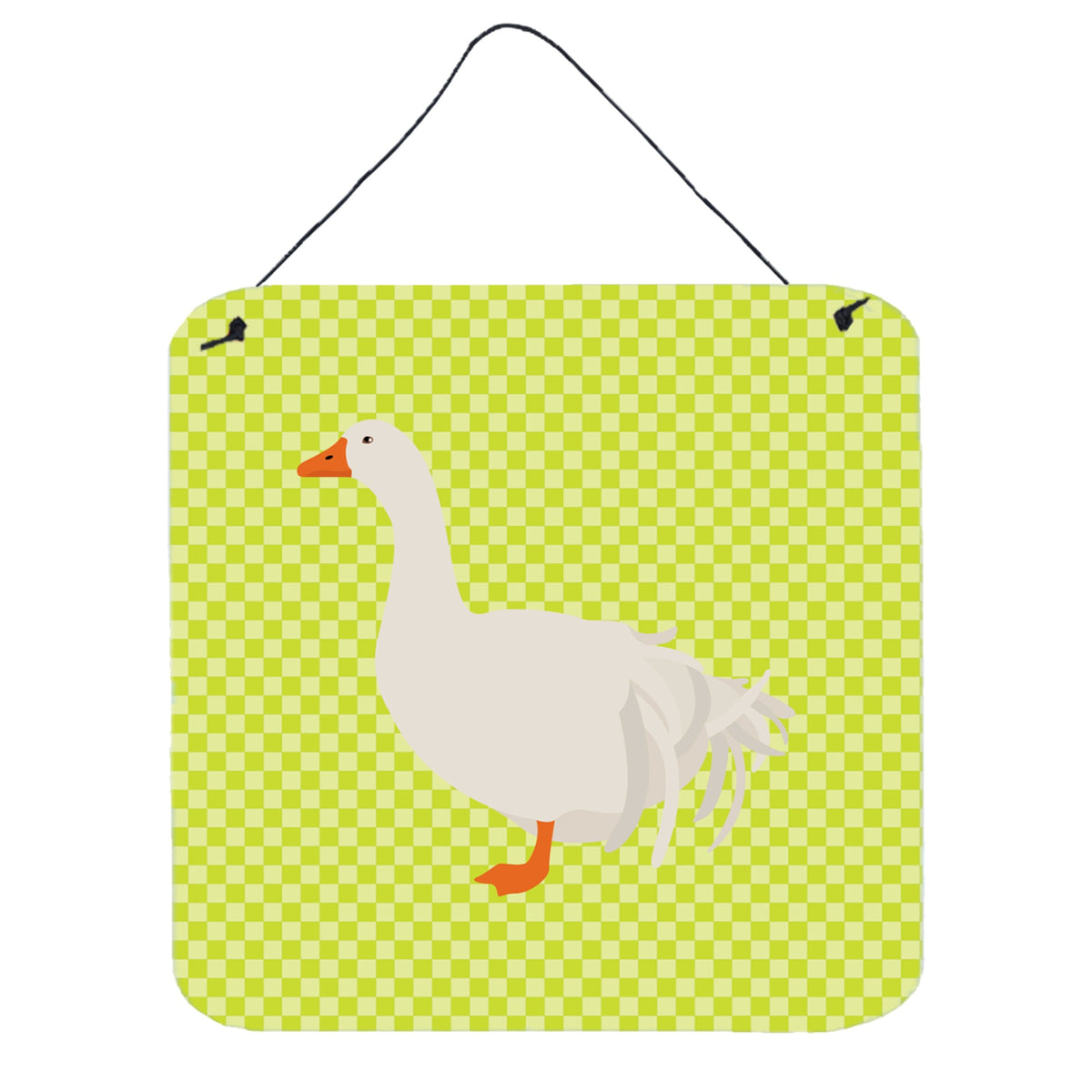 CarolineS Treasures Green Sebastopol Goose Metal Print, 6Hx6W