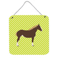 CarolineS Treasures Green Percheron Horse Metal Print, 6Hx6W