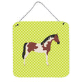 CarolineS Treasures Green Pinto Horse Metal Print, 6Hx6W