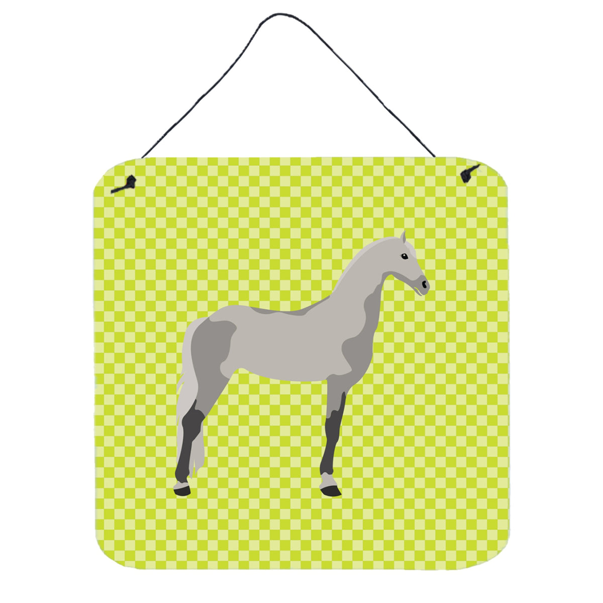 CarolineS Treasures Green Orlov Trotter Horse Metal Print, 6Hx6W