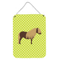 CarolineS Treasures Shetland Pony Horse Green Metal Print, 16Hx12W, Multicolor
