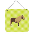 CarolineS Treasures Green Shetland Pony Horse Metal Print, 6 Inch  Inch  H X 6 Inch  Inch  W