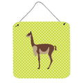 CarolineS Treasures Green Vicugna Or Vicuna Metal Print, 6 Inch  Inch  H X 6 Inch  Inch  W