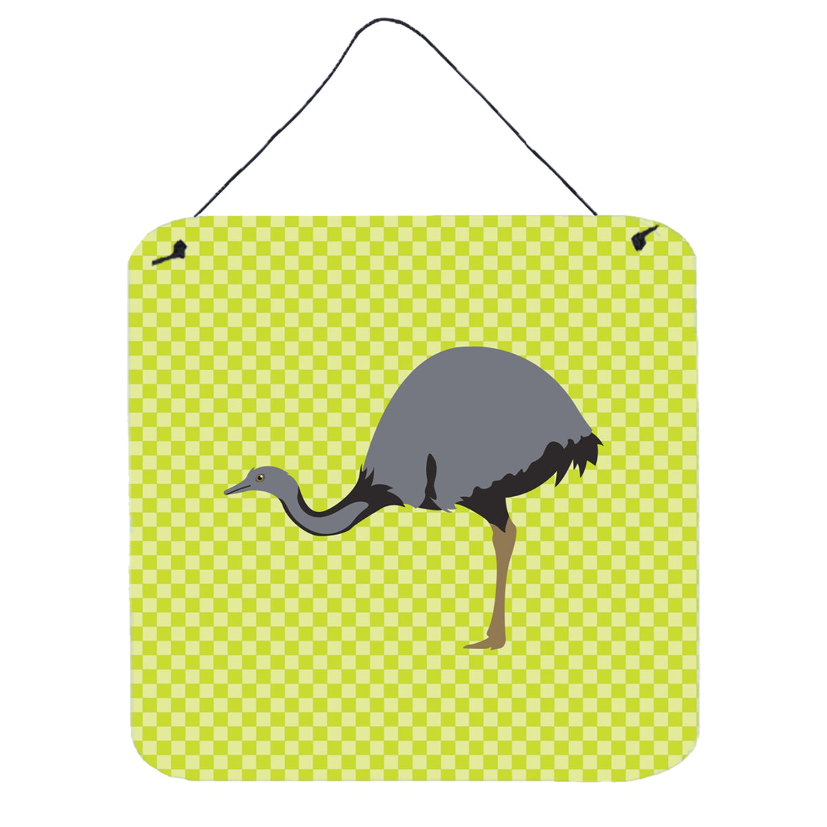 CarolineS Treasures Green Rhea Metal Print, 6Hx6W