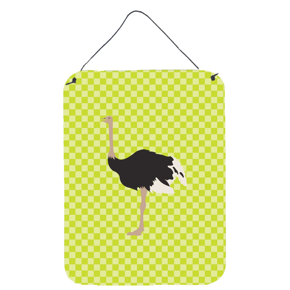 CarolineS Treasures Common Ostrich Green Metal Print, 16Hx12W, Multicolor