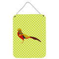 CarolineS Treasures Golden Or Chinese Pheasant Green Metal Print, 16Hx12W, Multicolor