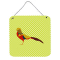 CarolineS Treasures Green Golden Or Chinese Pheasant Metal Print, 6 Inch  Inch  H X 6 Inch  Inch  W
