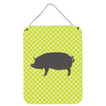 CarolineS Treasures Berkshire Pig Green Metal Print, 16Hx12W, Multicolor