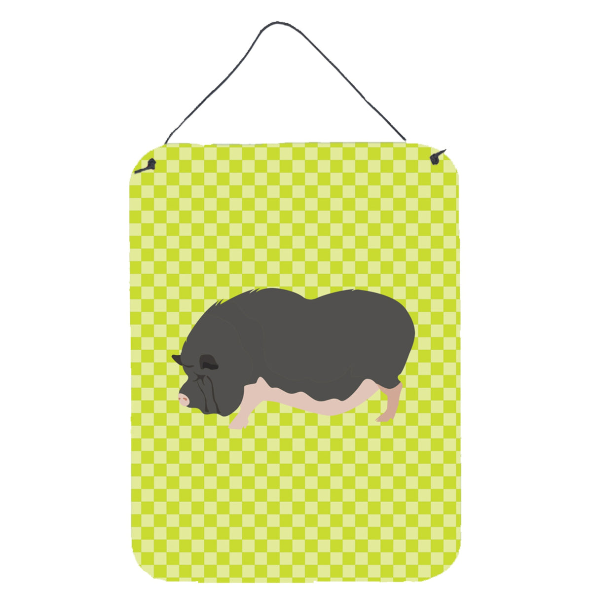 CarolineS Treasures Vietnamese Potbellied Pig Green Metal Print, 16Hx12W, Multicolor