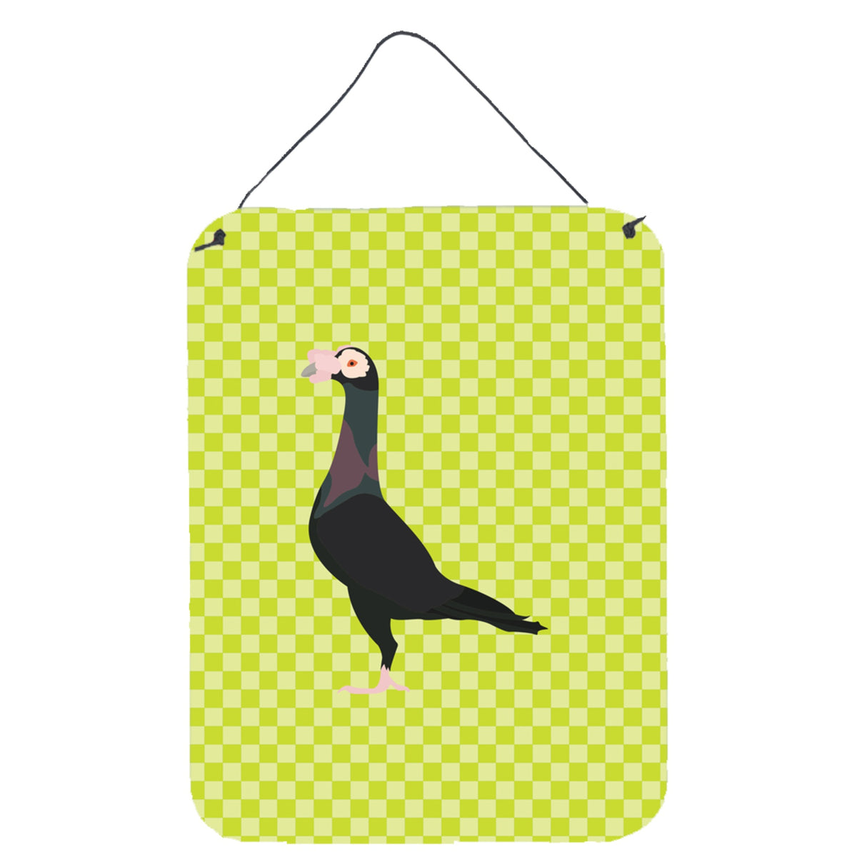 CarolineS Treasures English Carrier Pigeon Green Metal Print, 16Hx12W, Multicolor